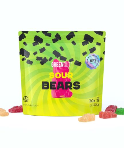 Żelki konopne Green Out® Sour Bears, 130g